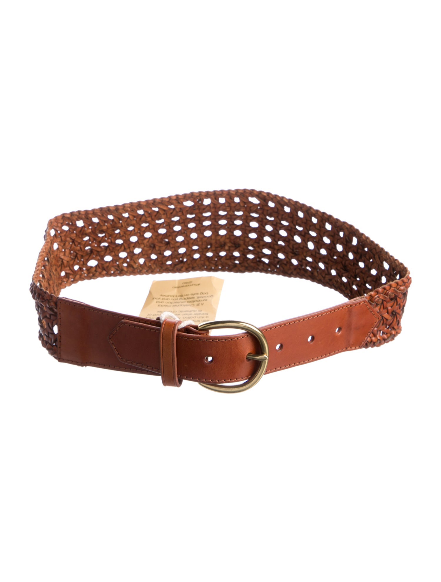 RIXO Wide Straw Waist Belt