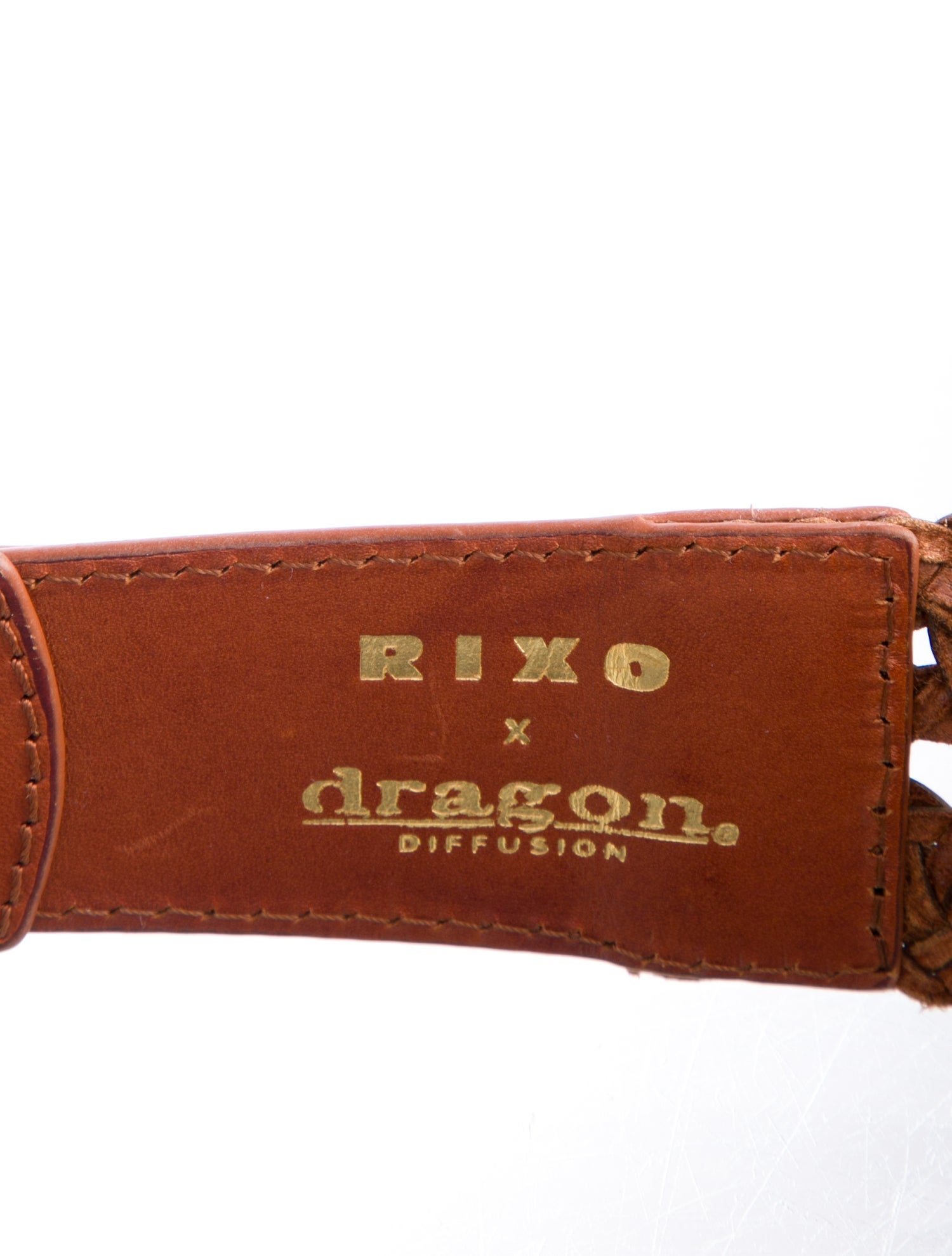 RIXO Wide Straw Waist Belt