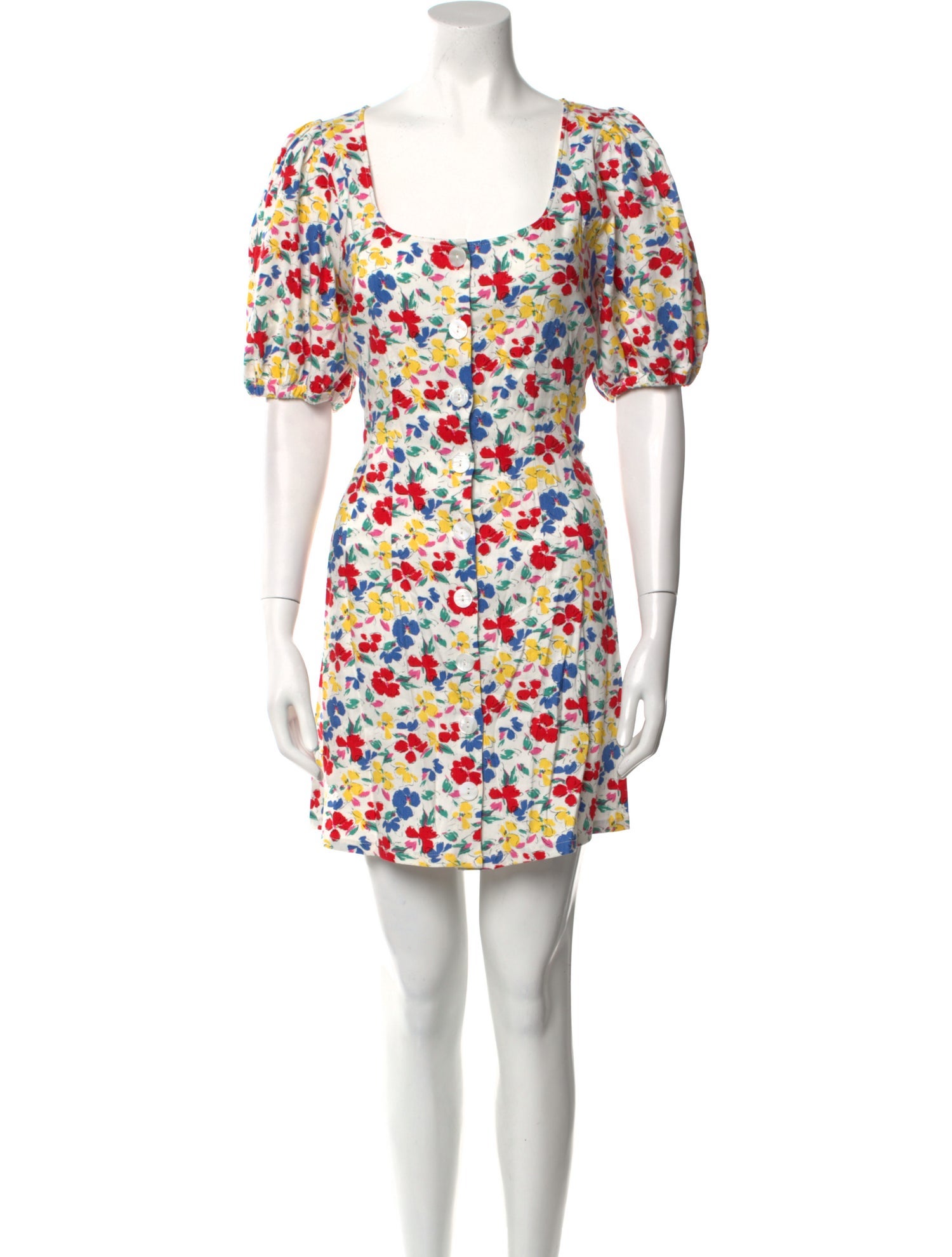 RIXO Linen Mini Dress