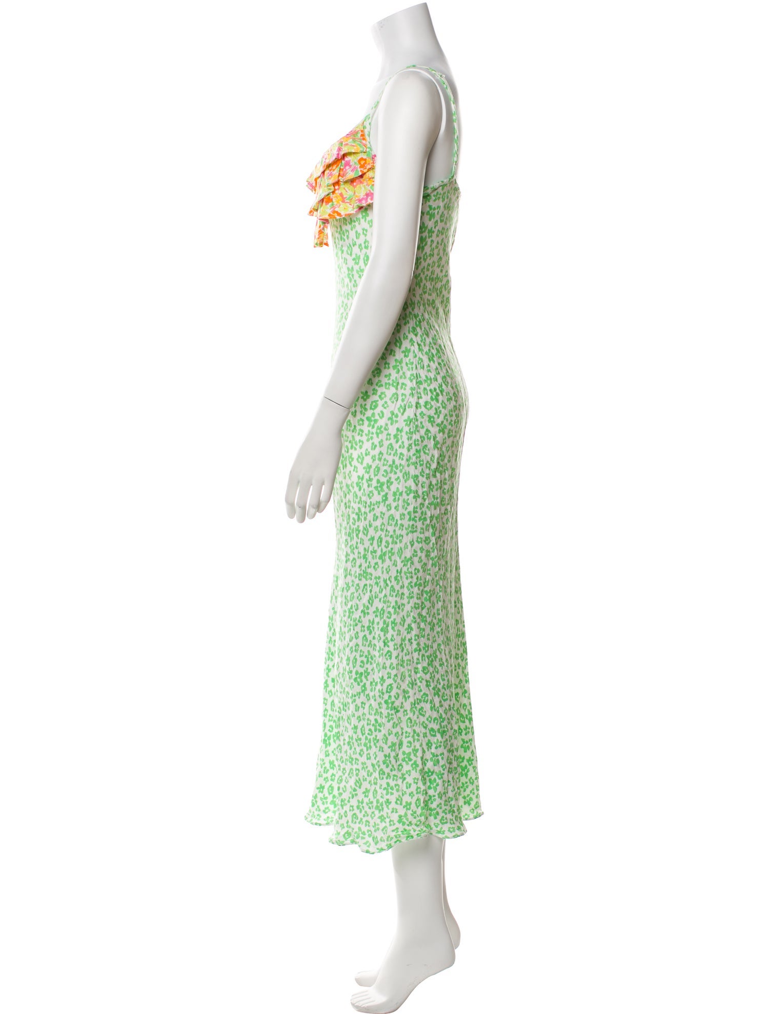 RIXO Floral Print Long Dress