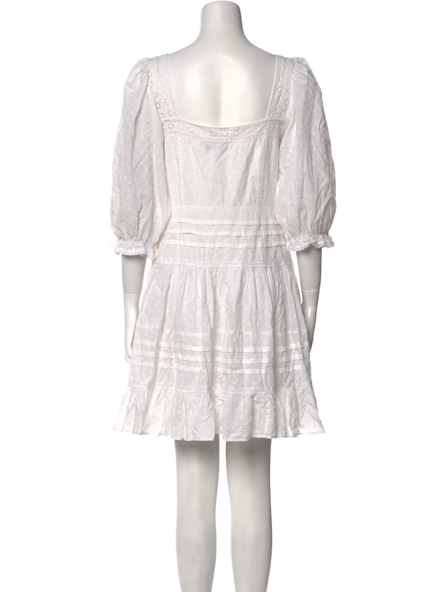 RIXO V-Neck Mini Dress