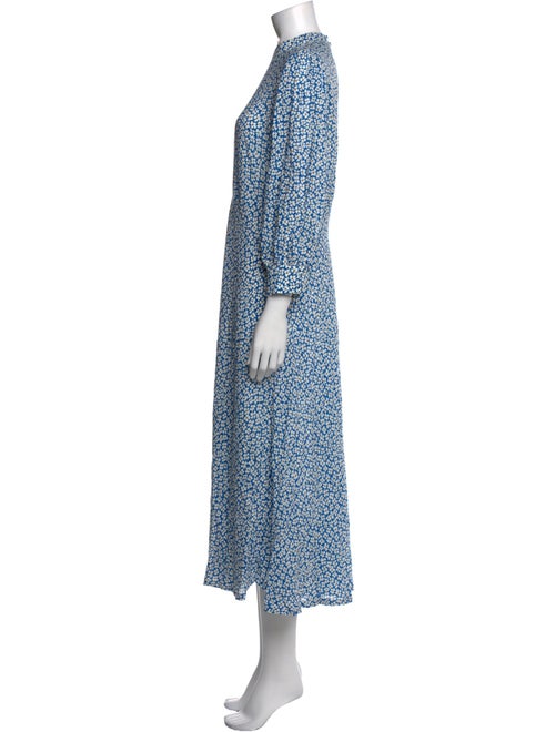 RIXO Floral Print Midi Length Dress