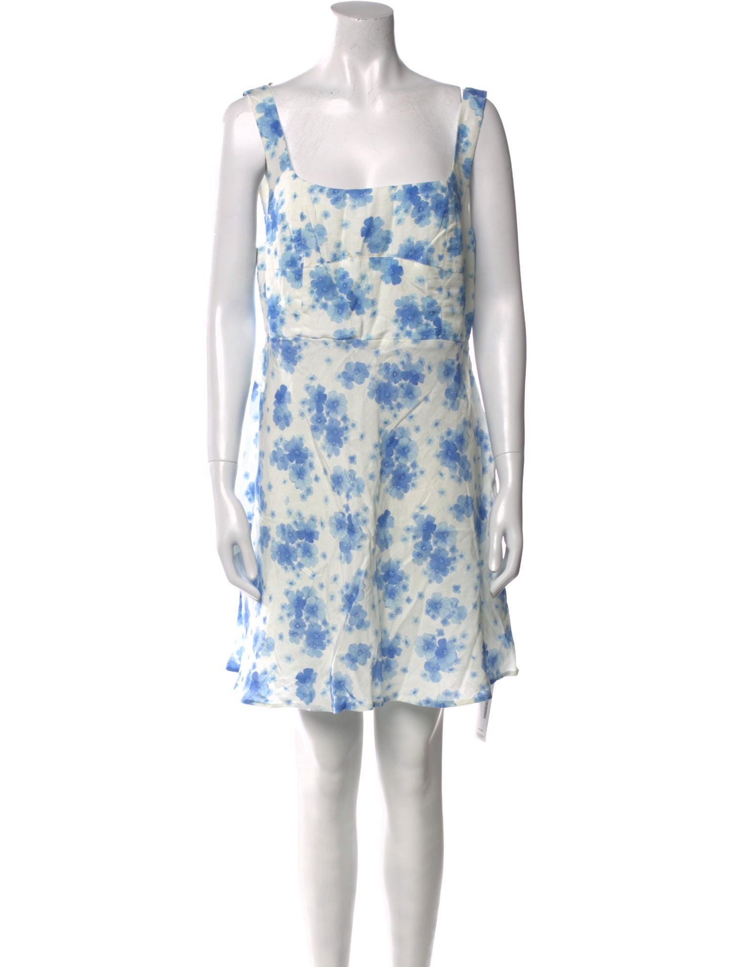 RIXO Floral Print Mini Dress