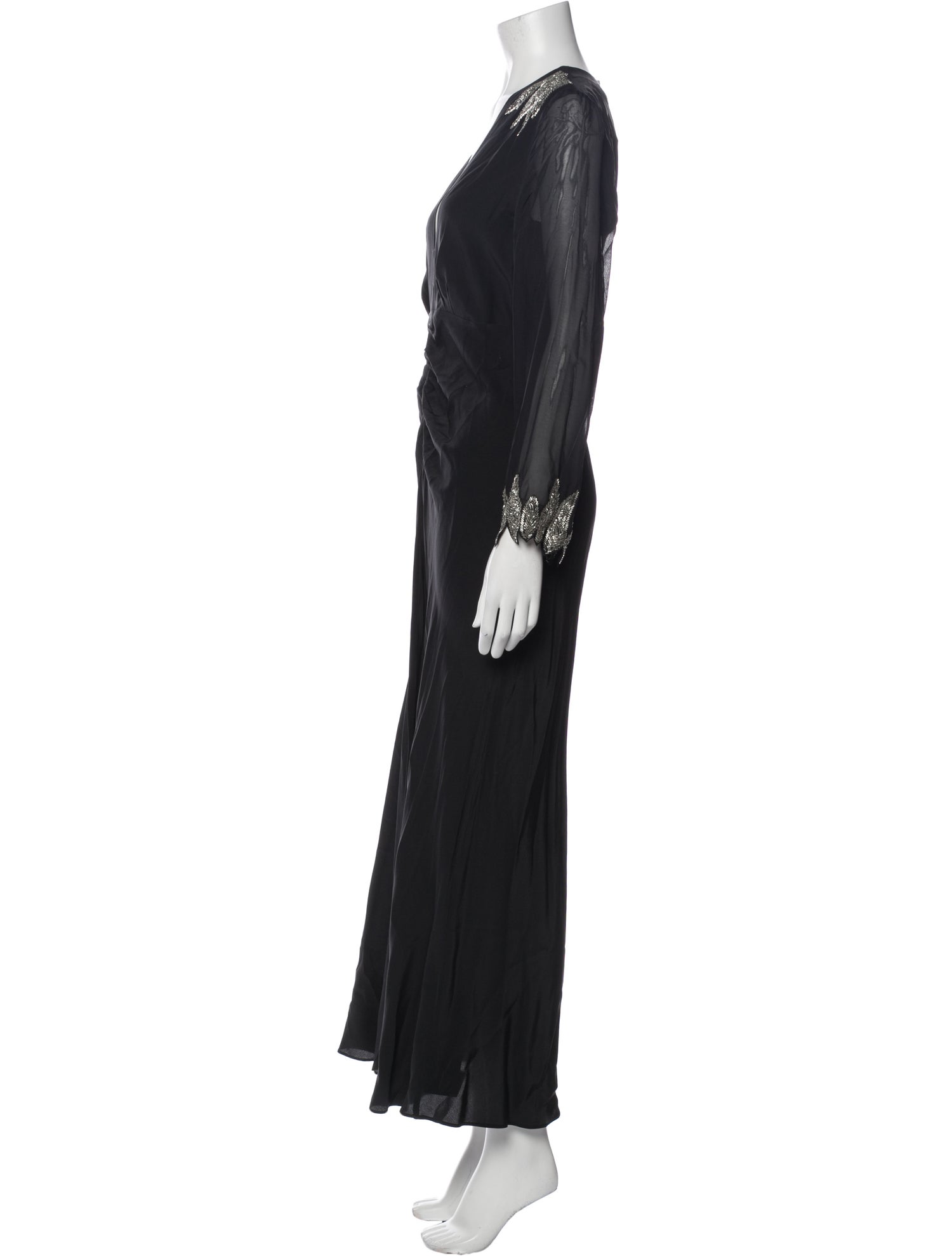 RIXO Silk Long Dress w/ Tags