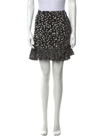 RIXO Silk Mini Skirt