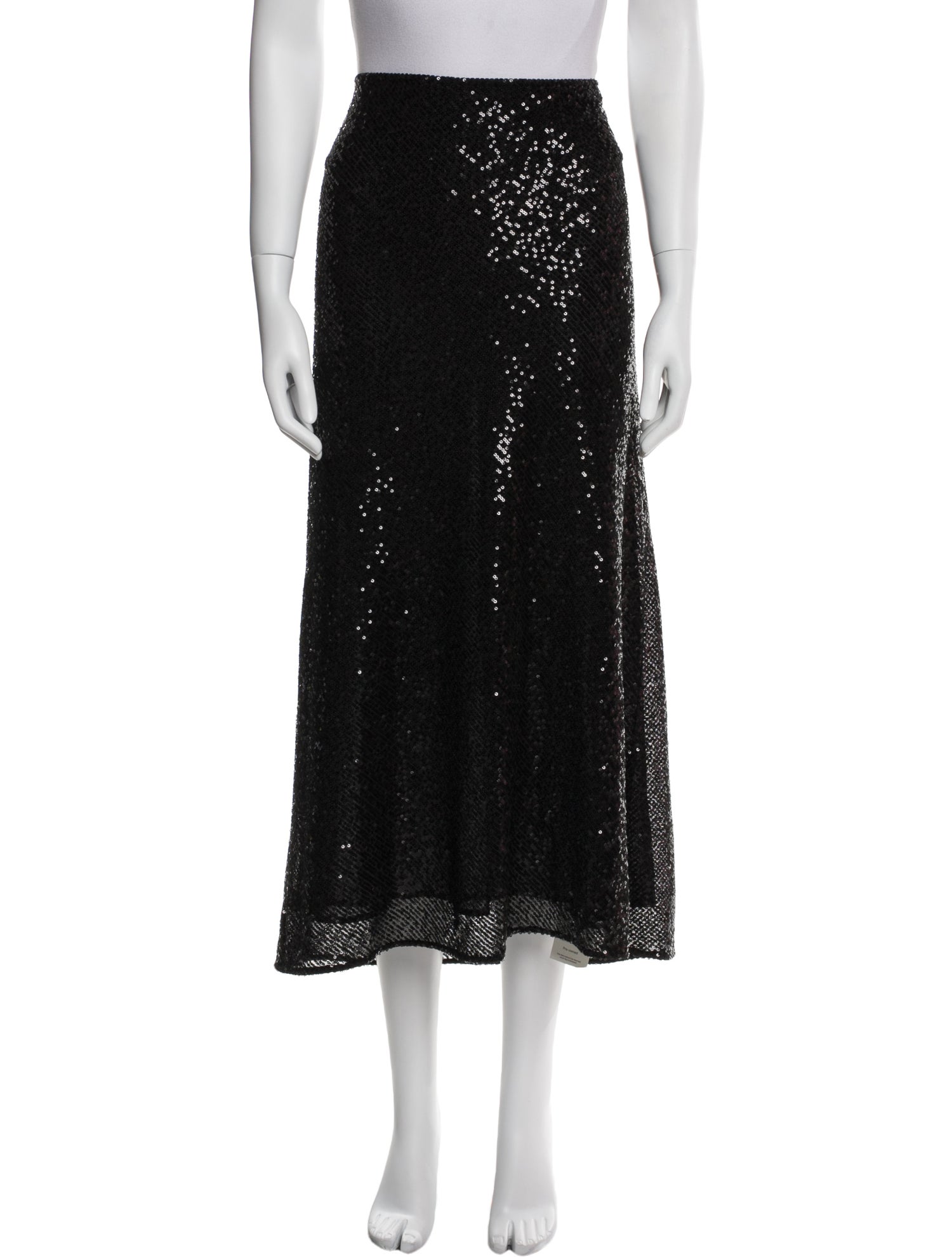 RIXO Sequin Embellishments Midi Length Skirt