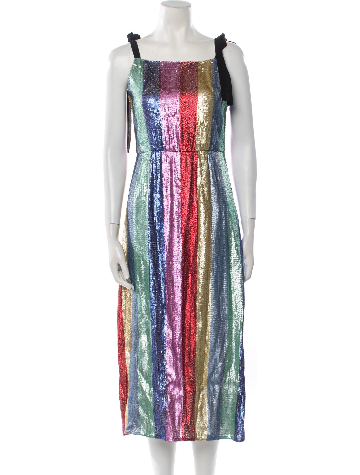 RIXO Sequin Midi Length Dress