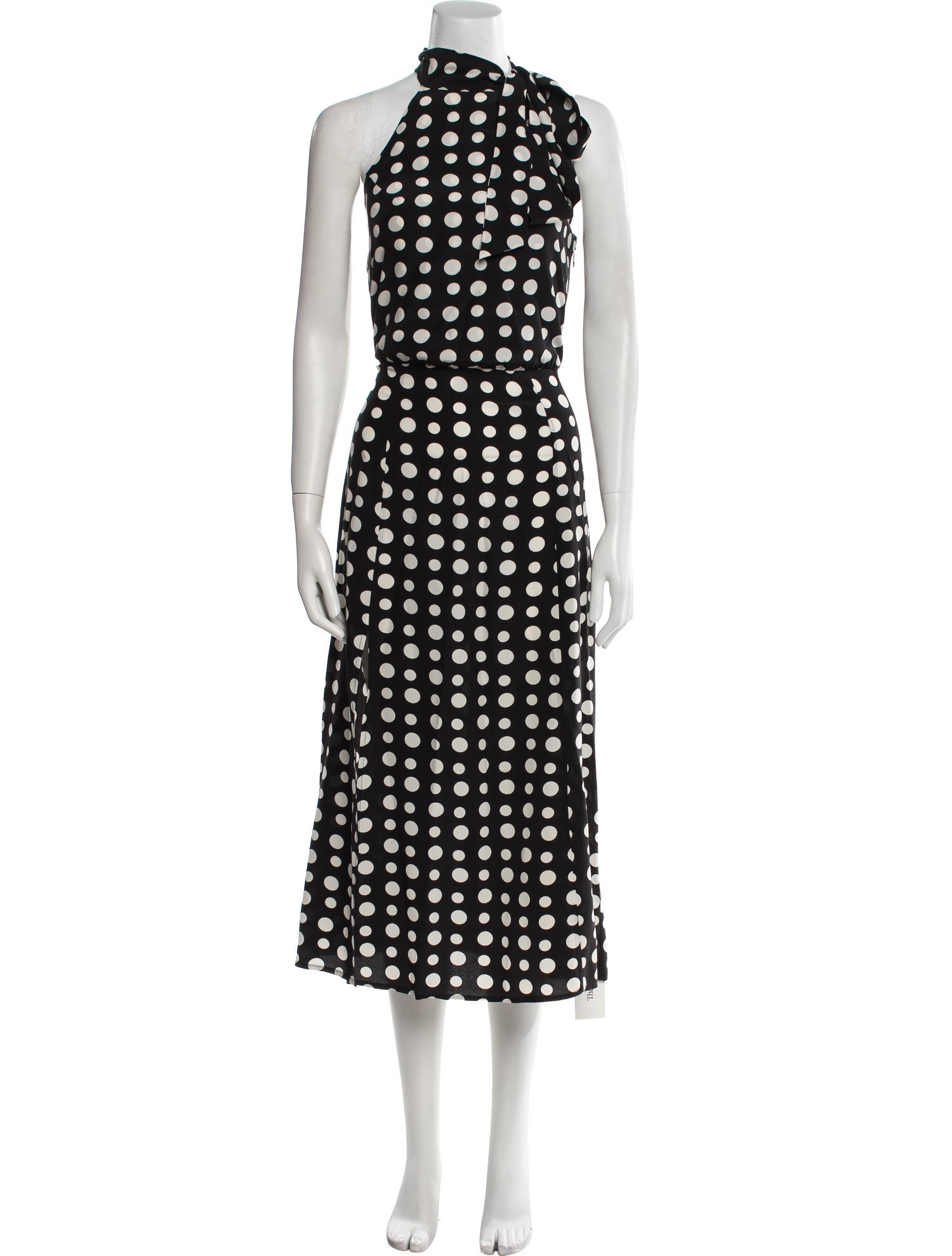 RIXO Silk Long Dress