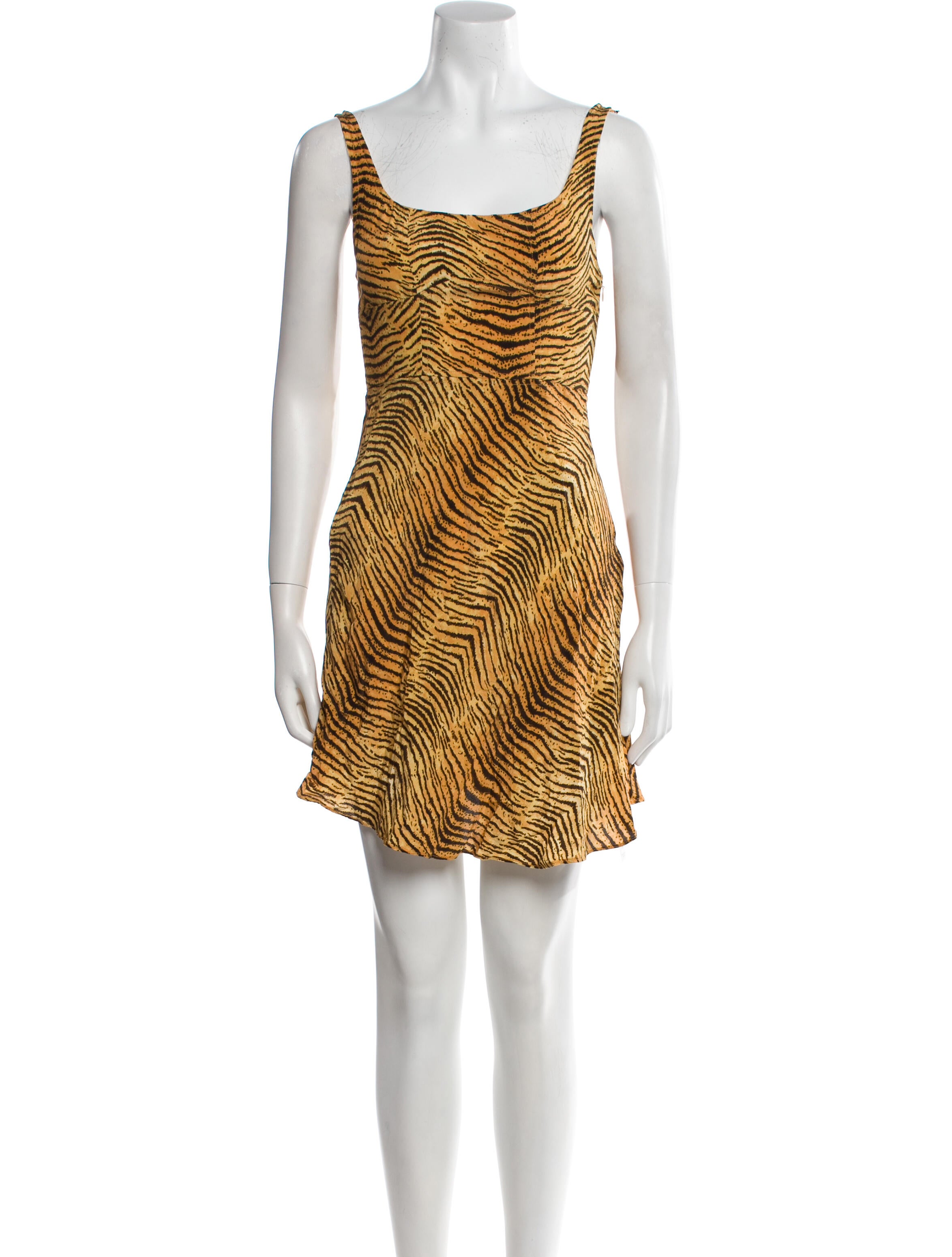 RIXO Silk Mini Dress