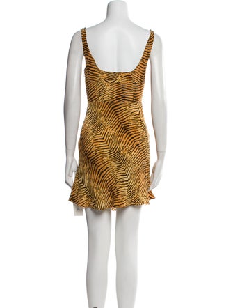 RIXO Silk Mini Dress