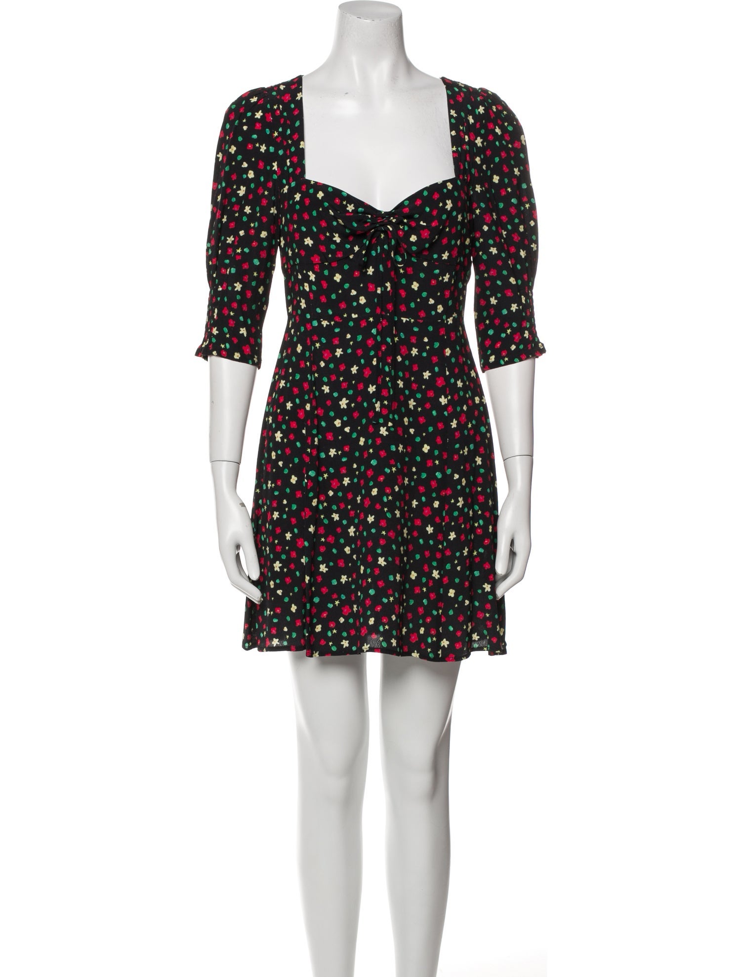 RIXO Printed Mini Dress