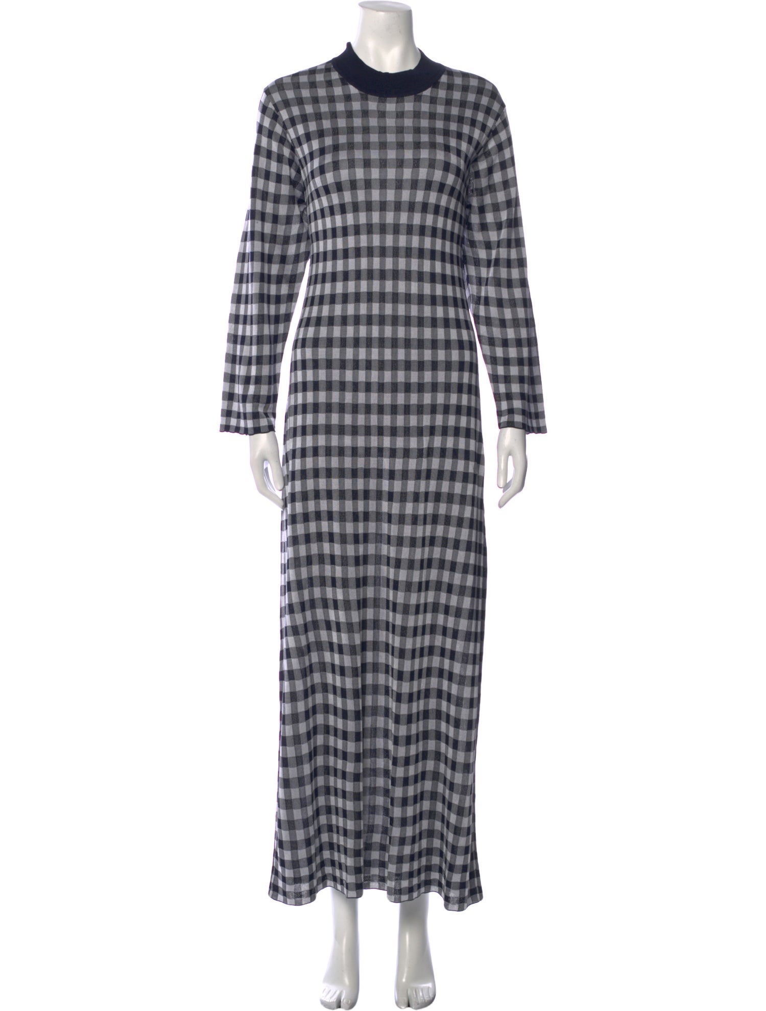 RIXO Plaid Print Long Dress w/ Tags