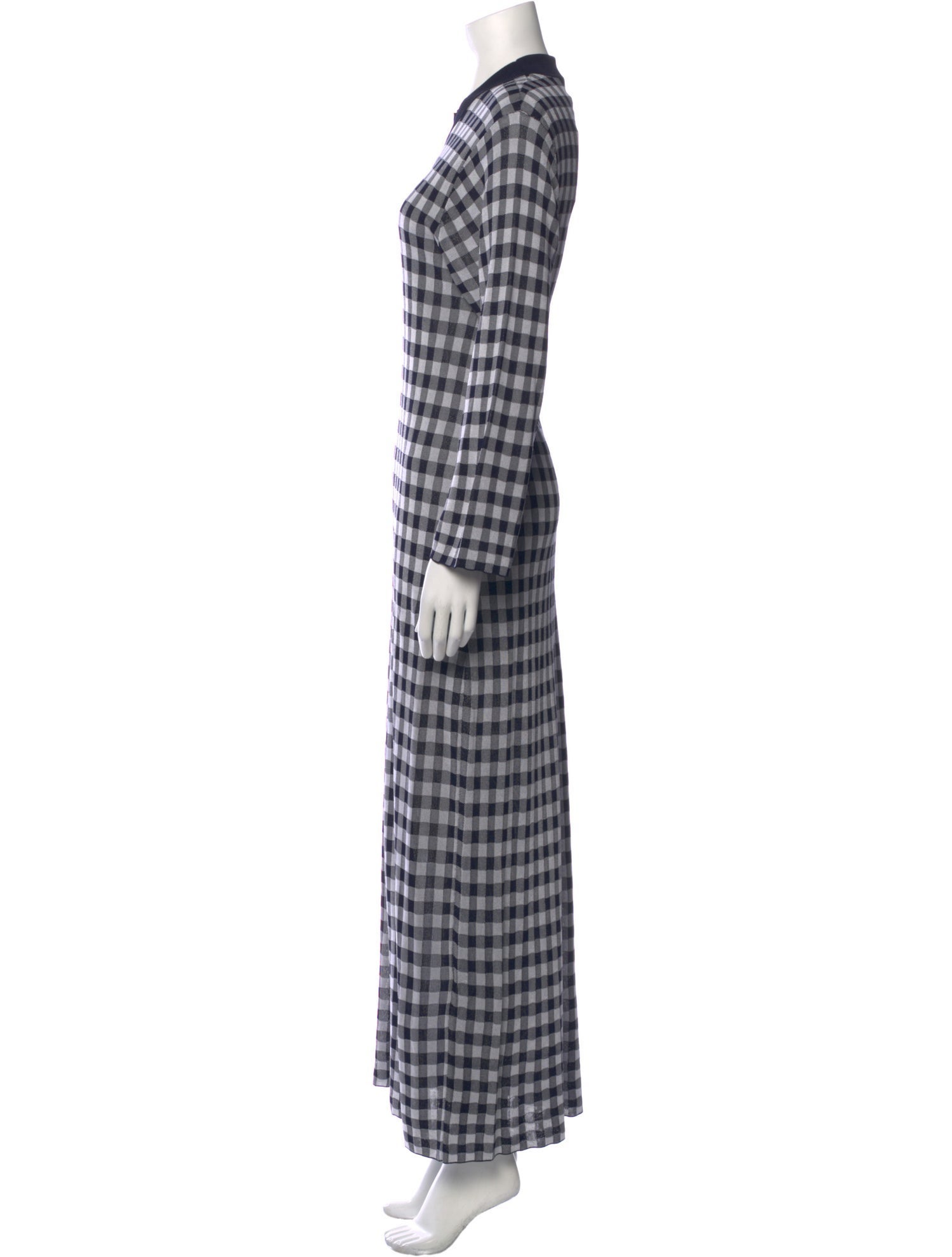 RIXO Plaid Print Long Dress w/ Tags