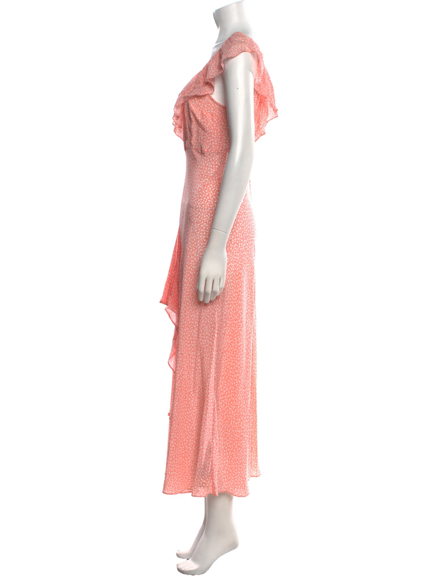 RIXO Silk Long Dress