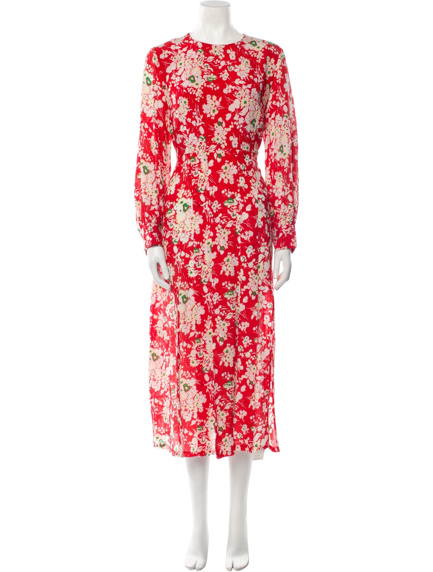 RIXO Silk Long Dress