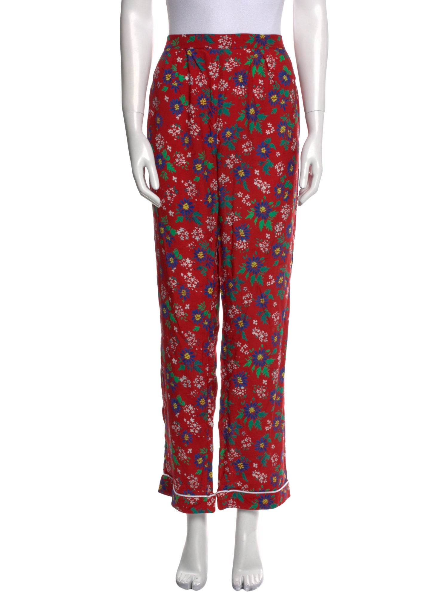 RIXO Floral Print Wide Leg Pants