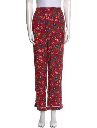 RIXO Floral Print Wide Leg Pants
