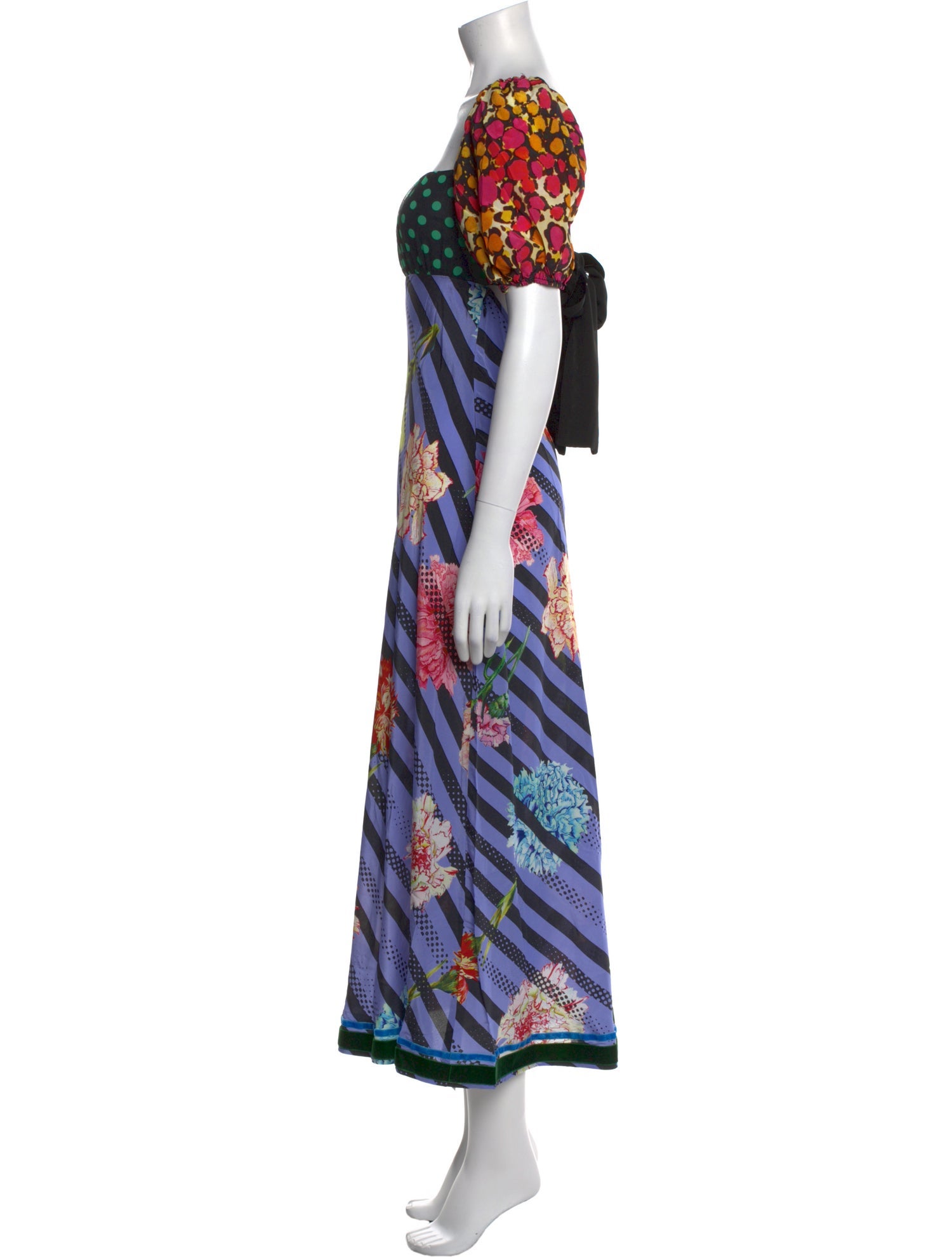 RIXO Silk Long Dress w/ Tags