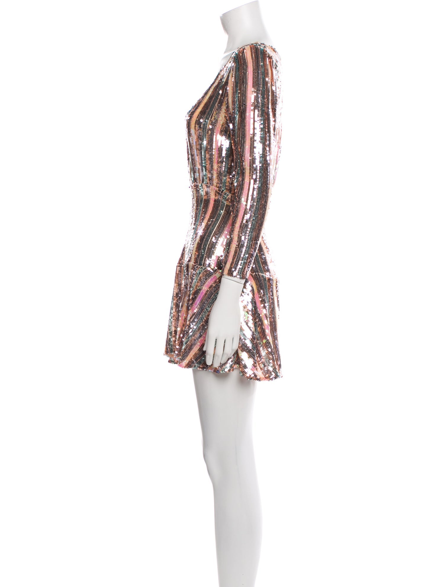 RIXO Printed Mini Dress