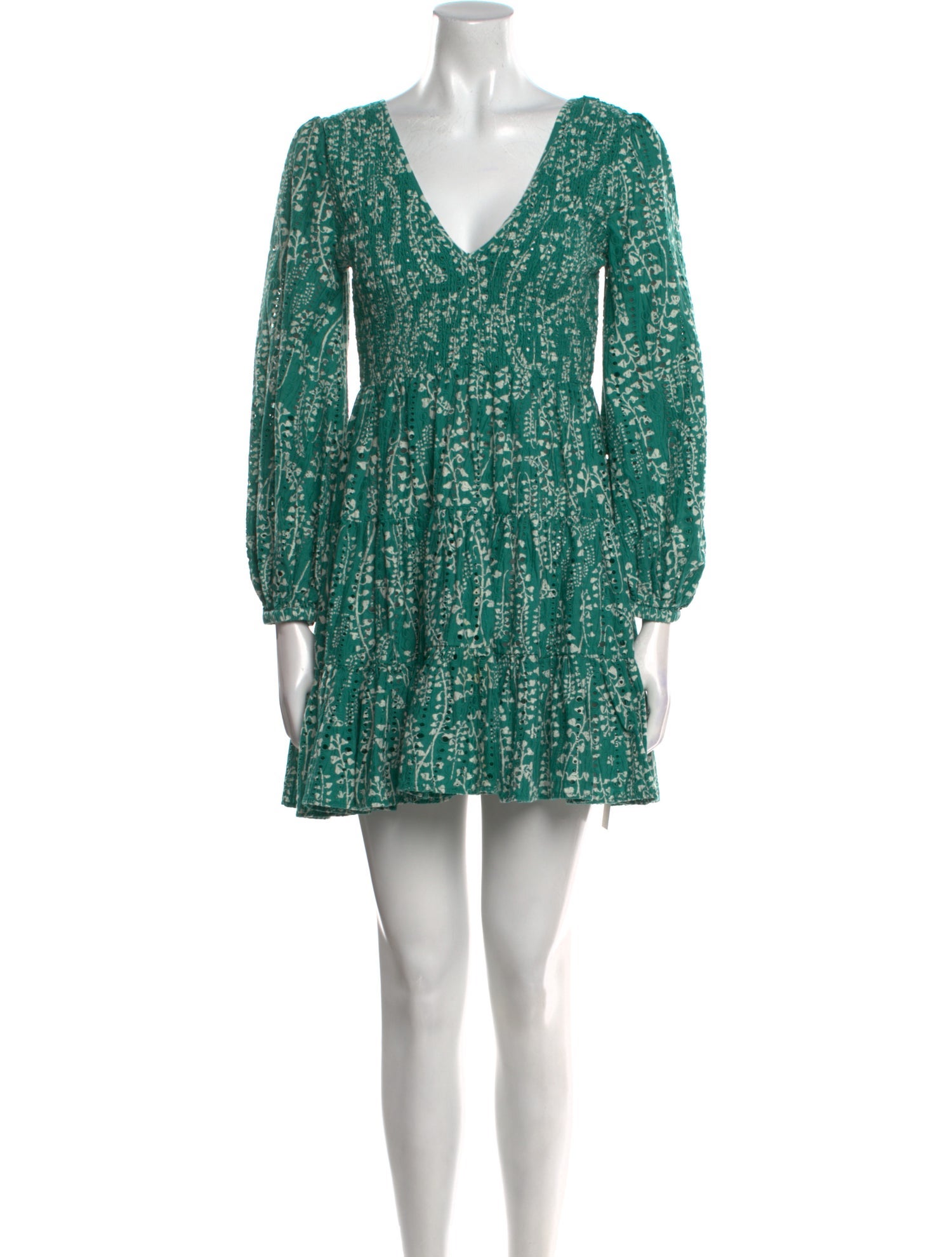 RIXO Printed Mini Dress