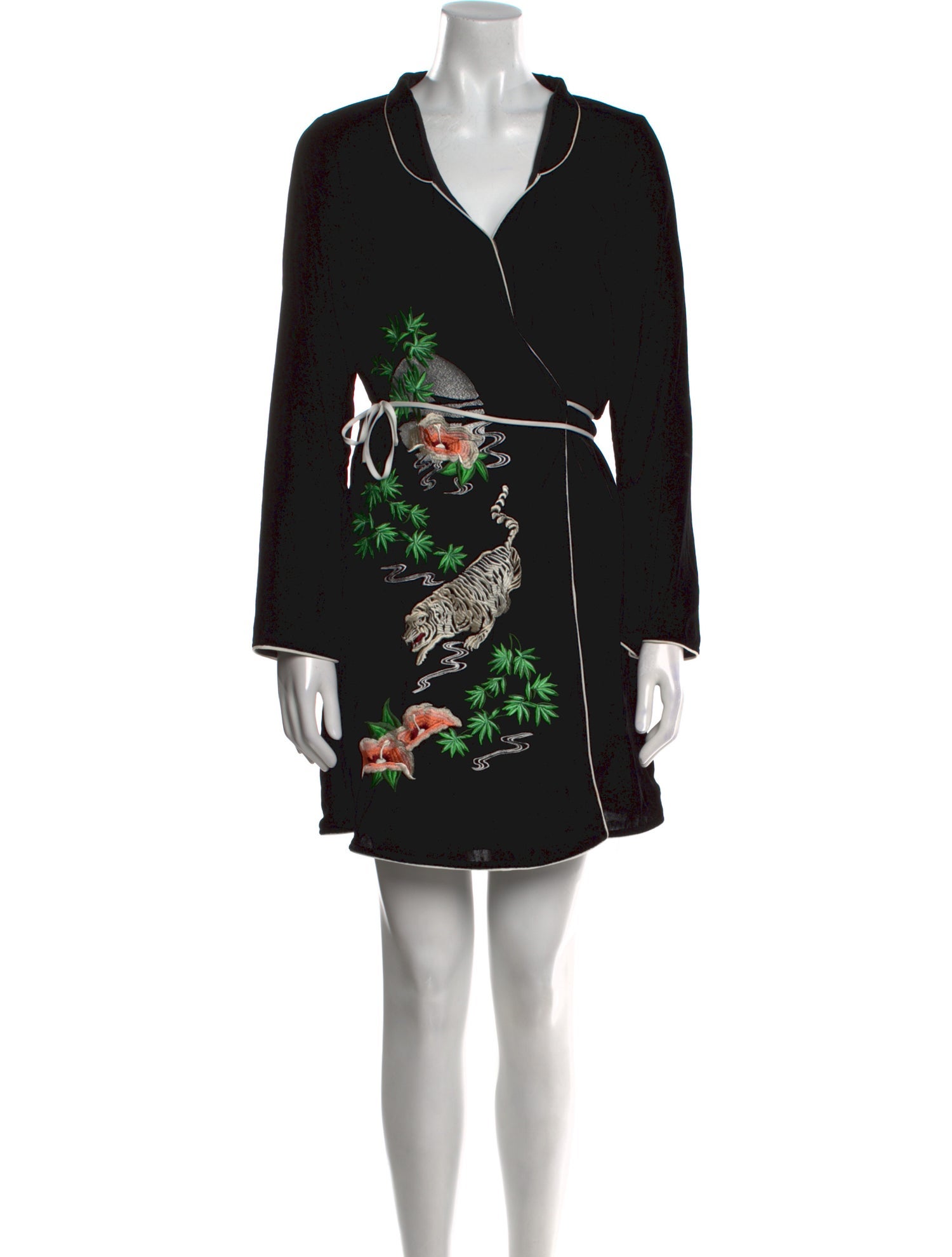 RIXO Floral Print Mini Dress