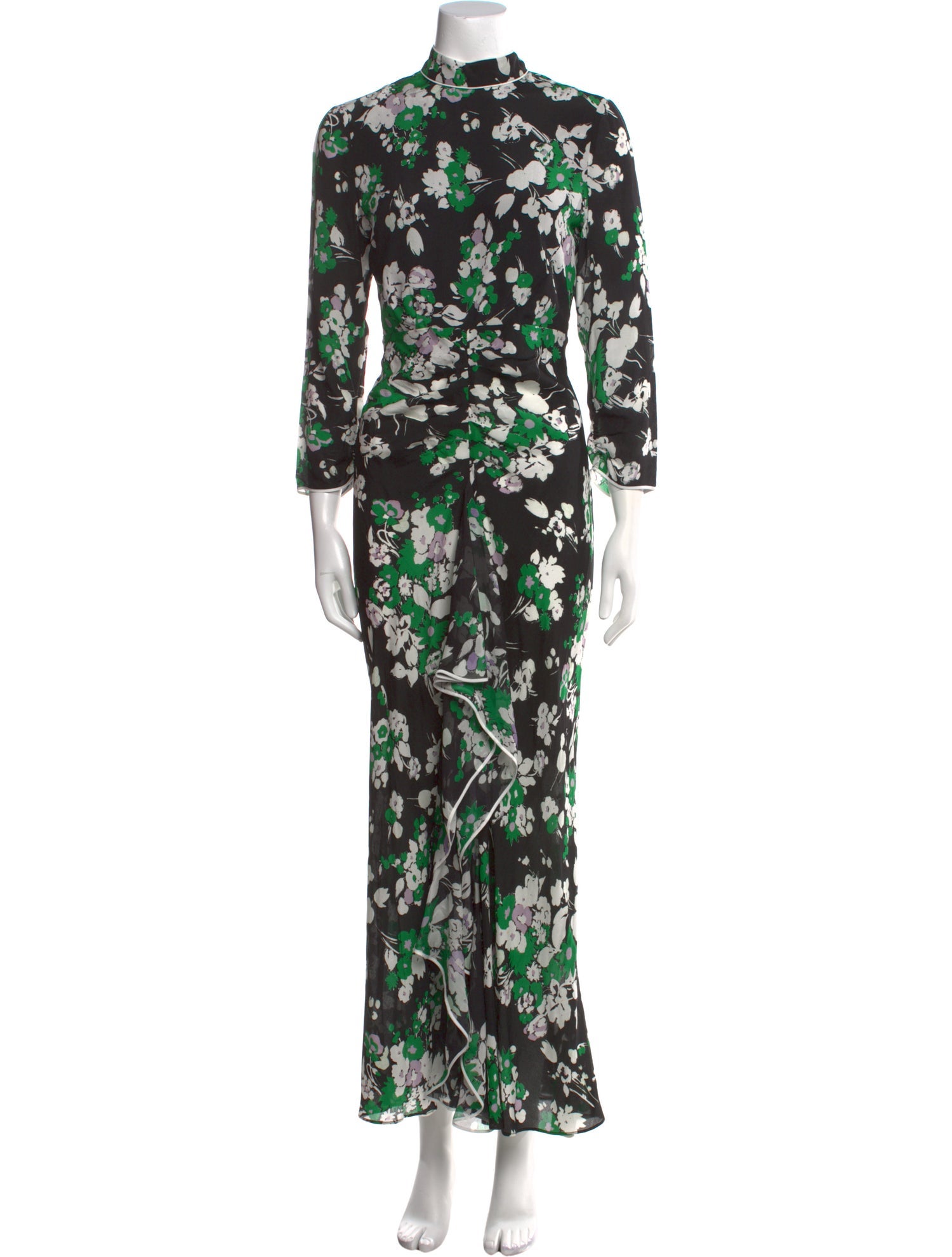 RIXO Silk Long Dress w/ Tags