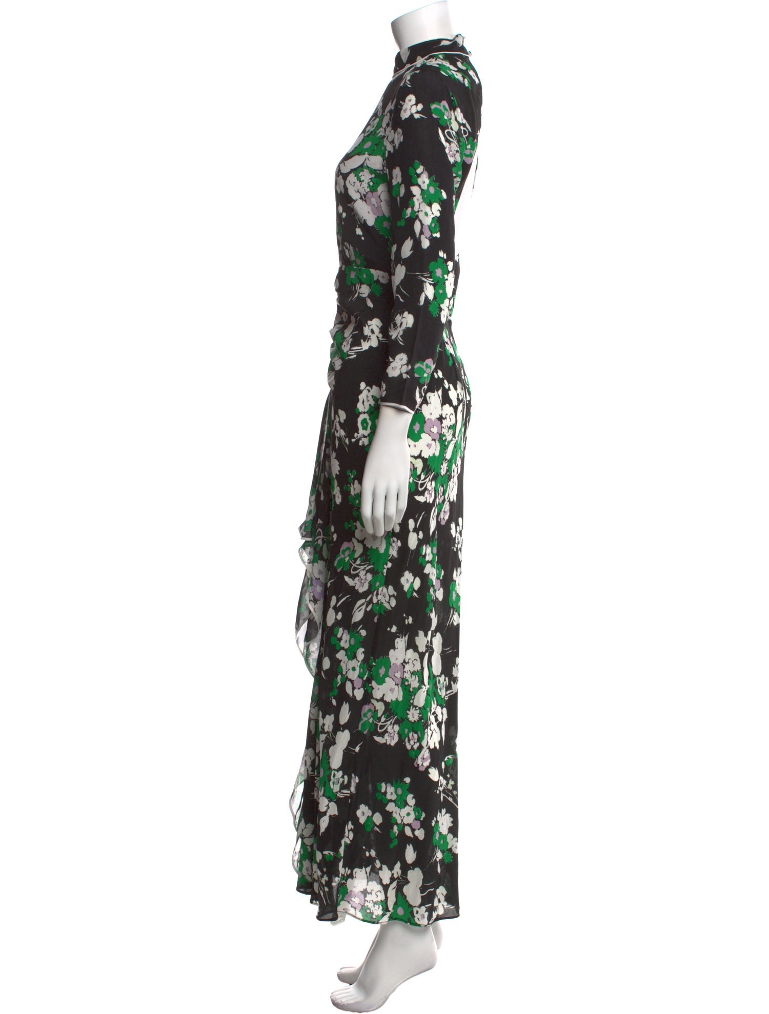 RIXO Silk Long Dress w/ Tags