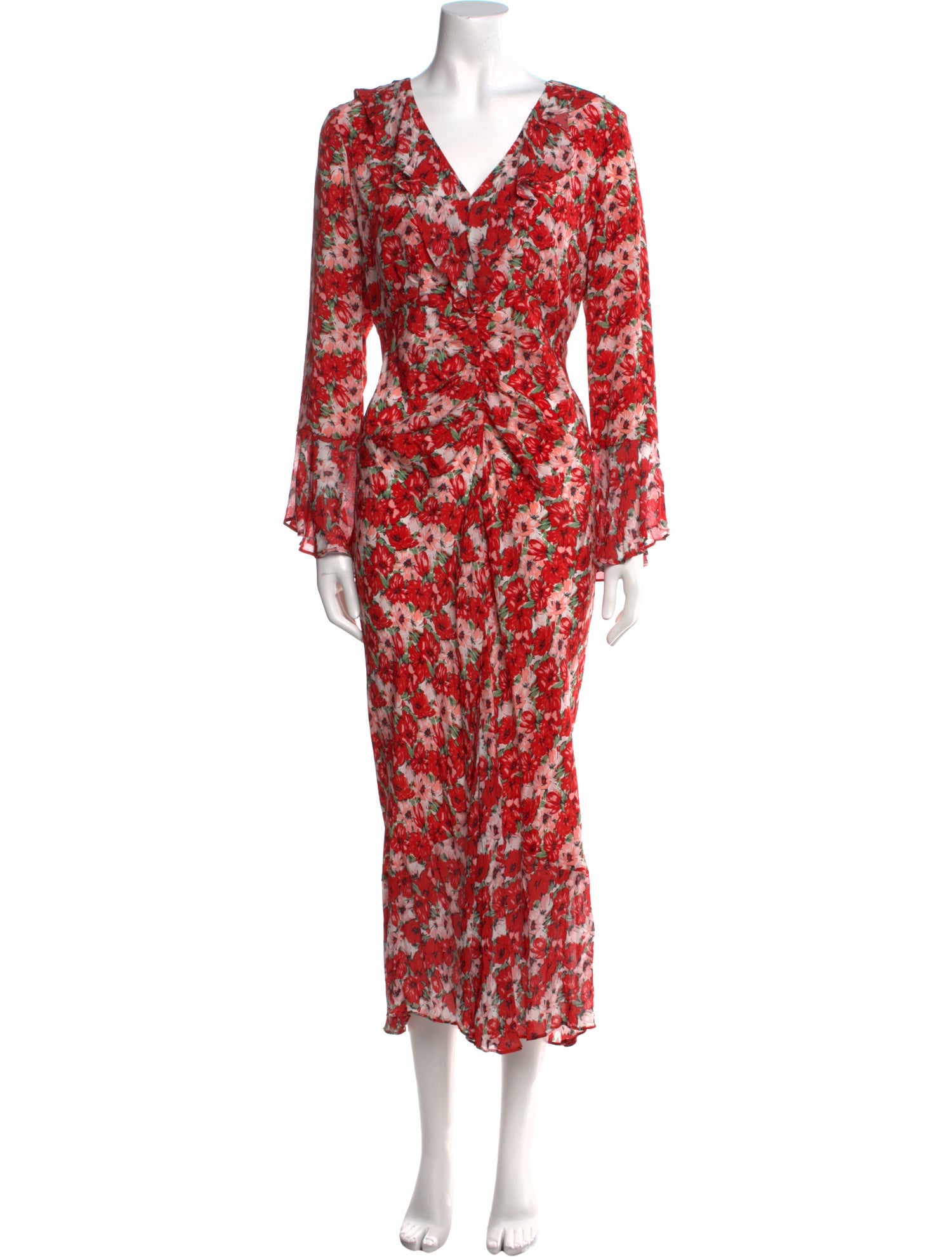 RIXO Silk Long Dress w/ Tags