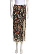 RIXO Floral Print Midi Length Skirt