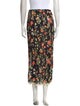 RIXO Floral Print Midi Length Skirt