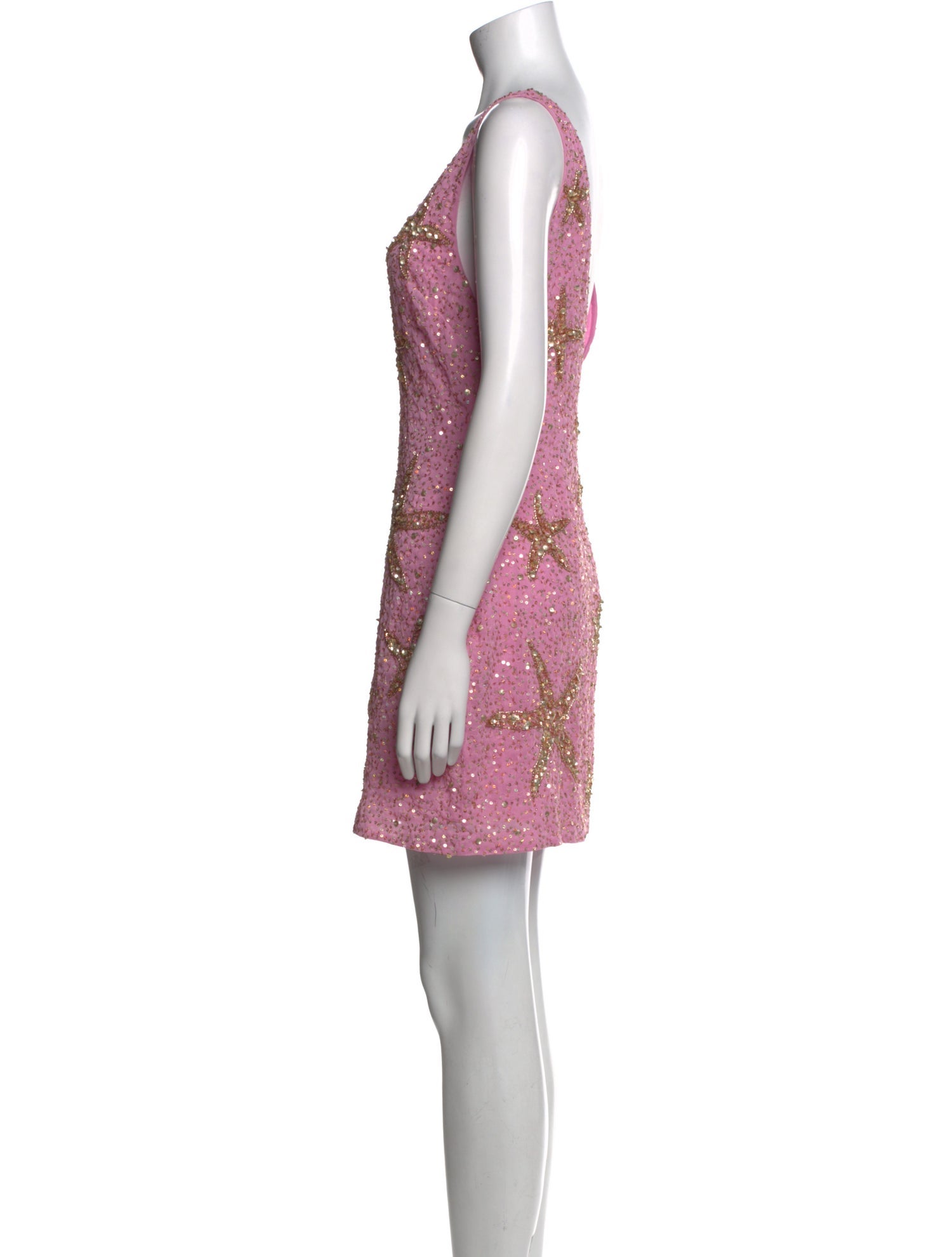 RIXO Patterned Mini Dress