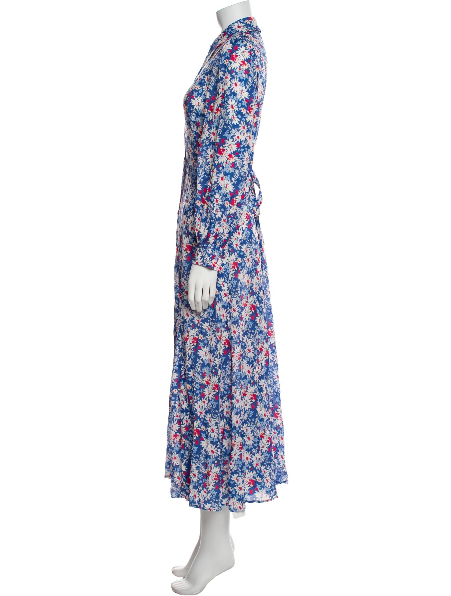 RIXO Floral Print Long Dress