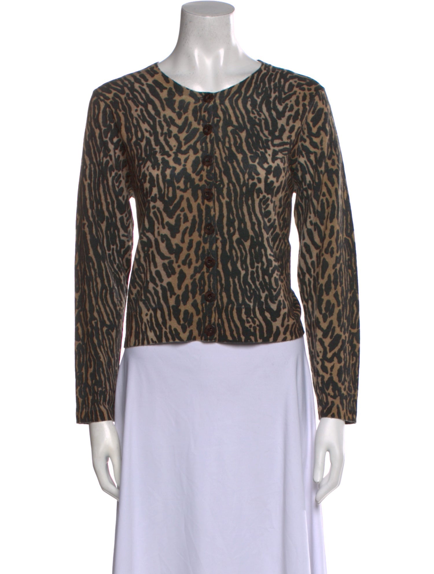 RIXO Wool Animal Print Sweater