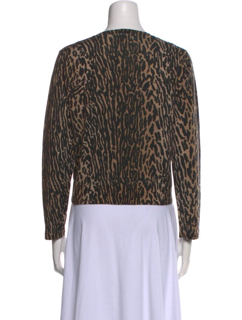 RIXO Wool Animal Print Sweater