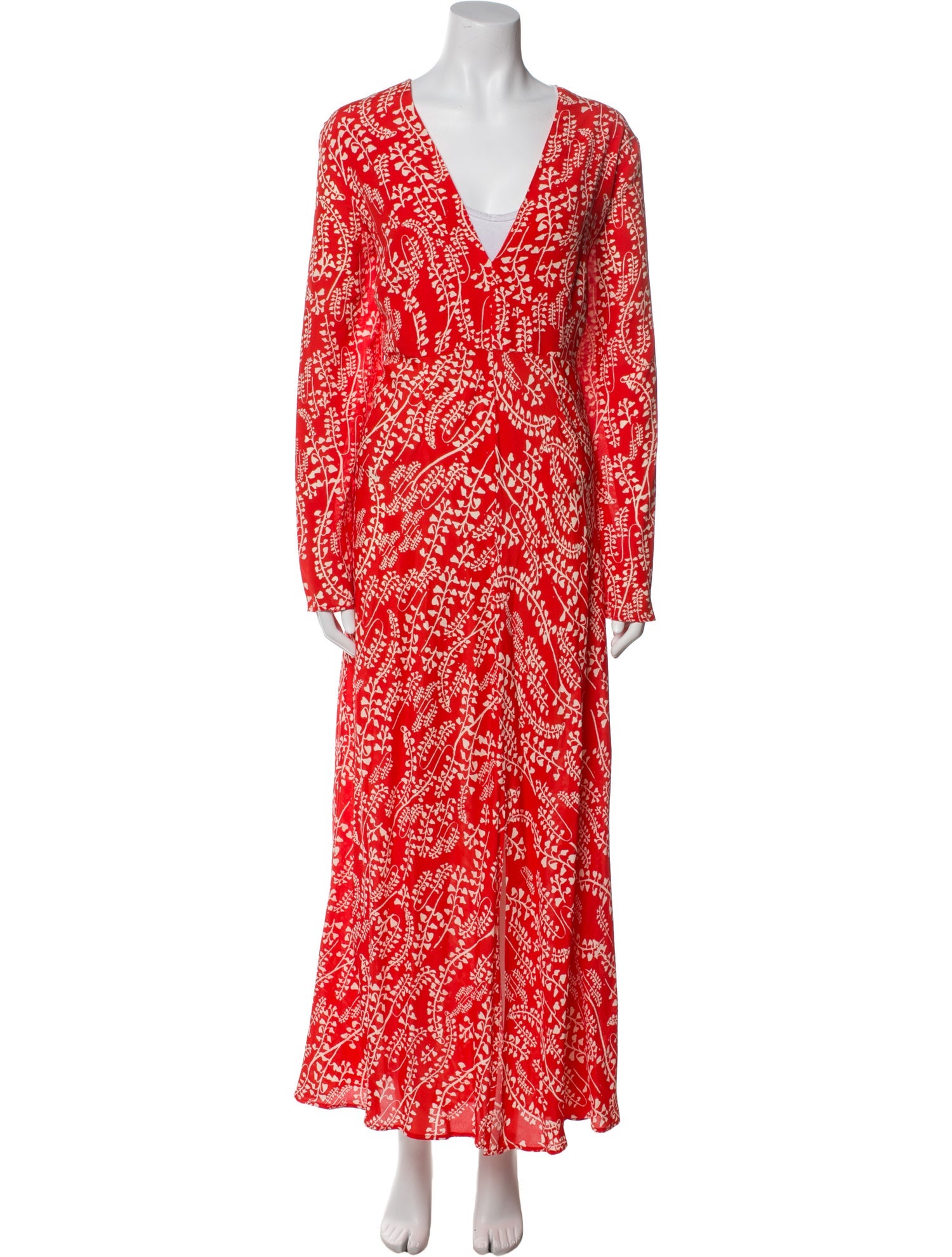 RIXO Printed Midi Length Dress