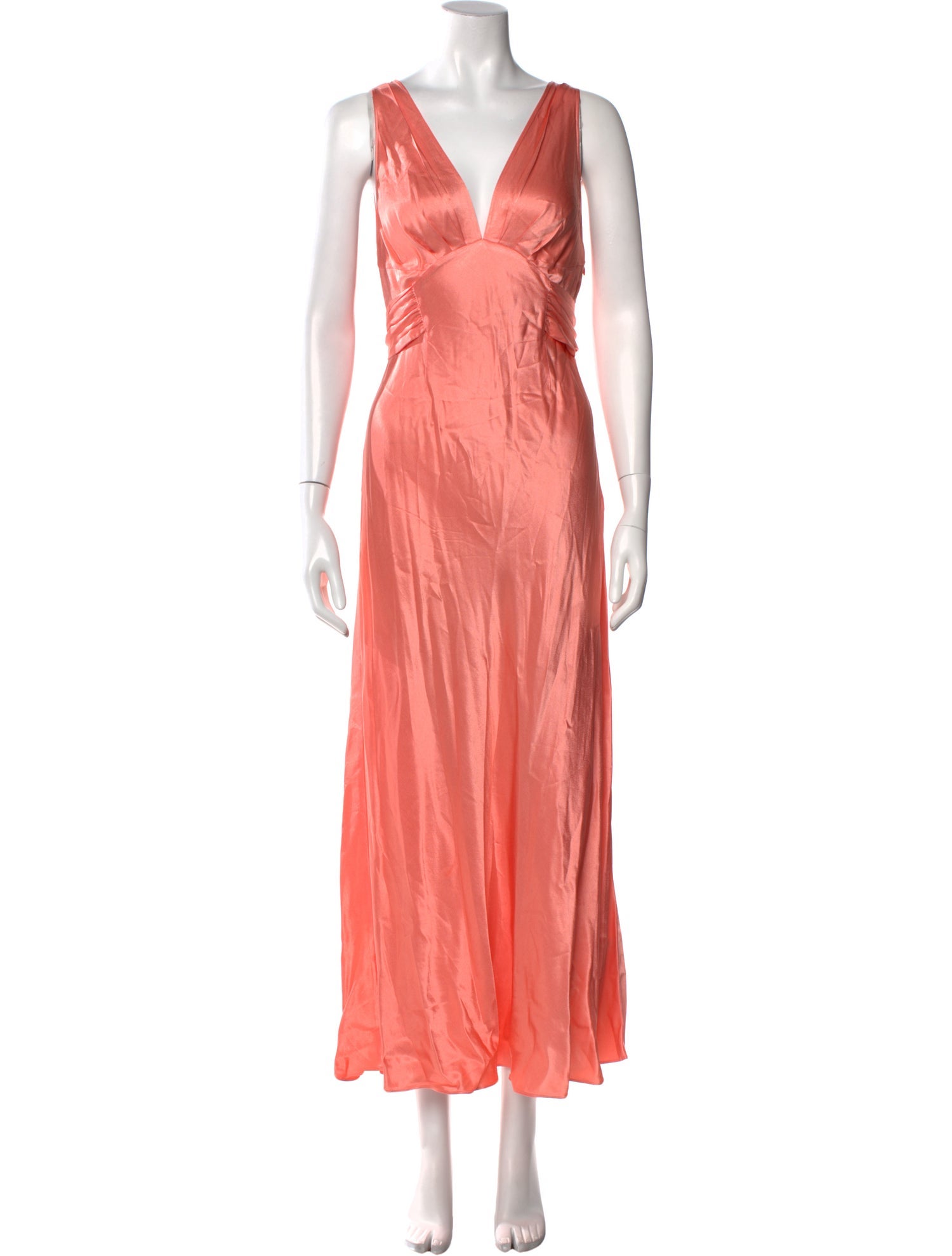 RIXO Satin Long Dress