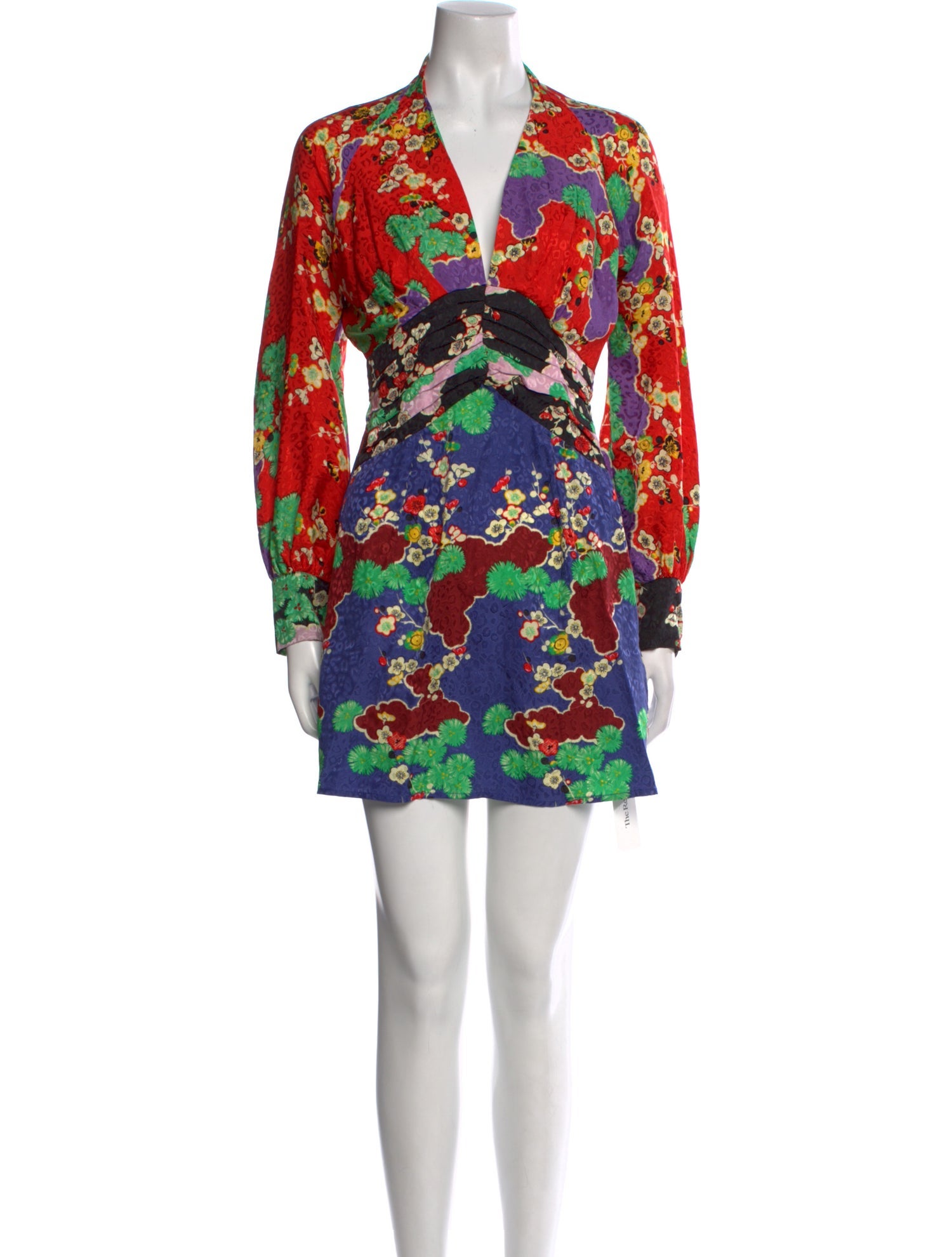 RIXO Silk Mini Dress