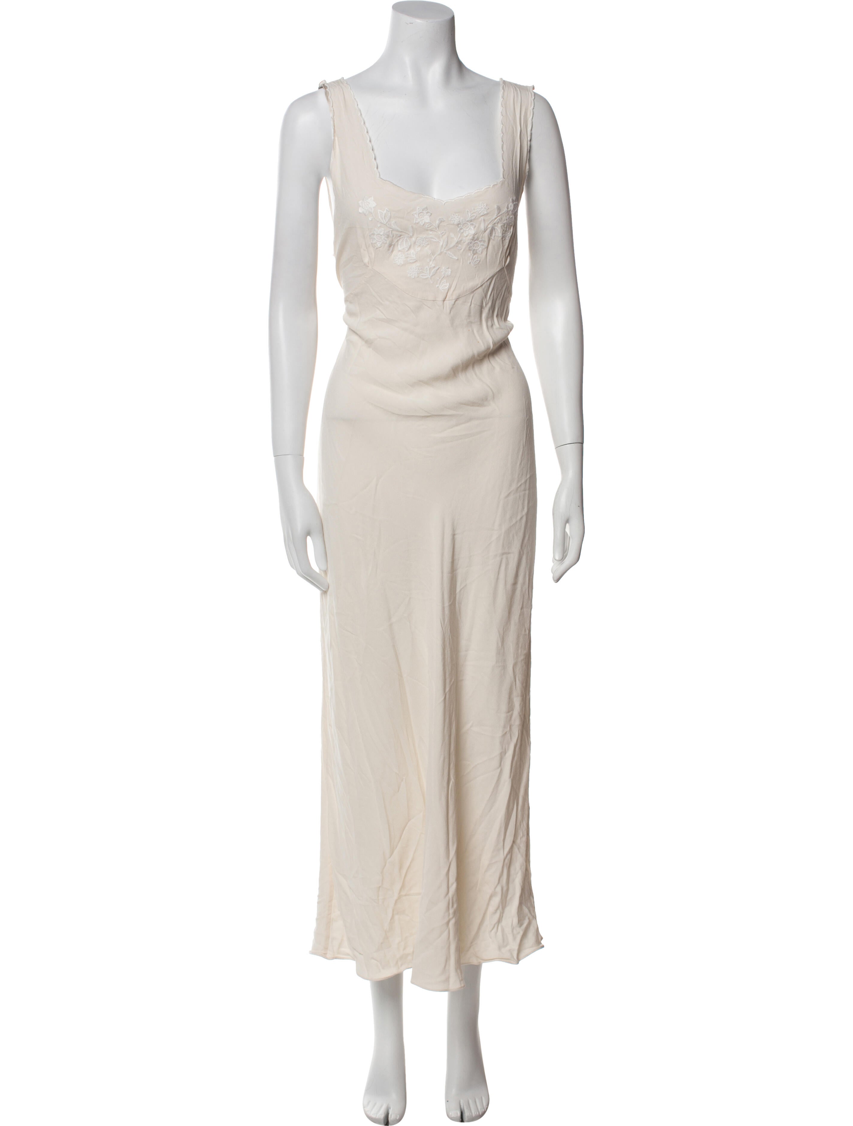 RIXO Cowl Neck Long Dress