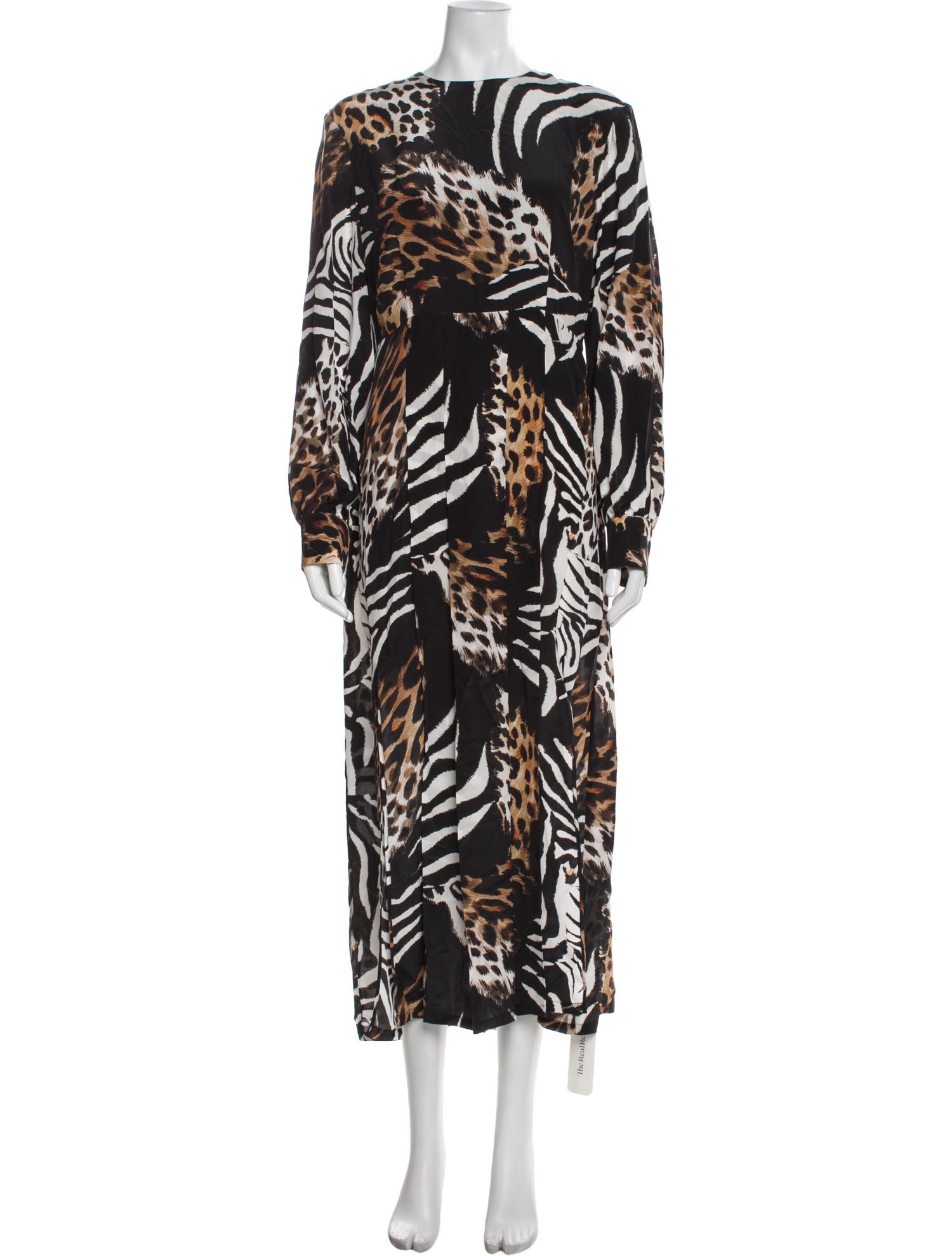 RIXO Silk Long Dress