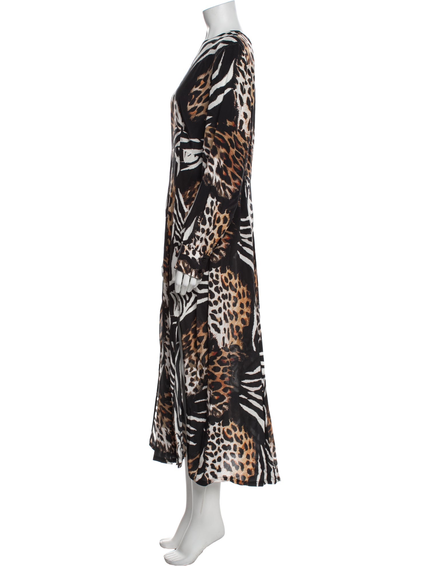 RIXO Silk Long Dress