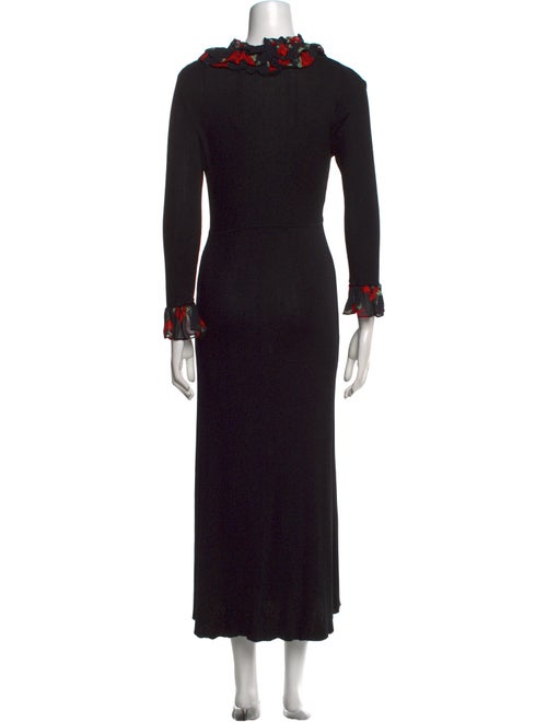 RIXO Square Neckline Long Dress