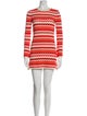 RIXO Striped Mini Dress