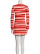 RIXO Striped Mini Dress