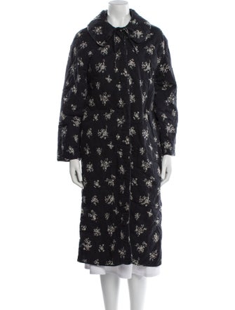 RIXO Printed Trench Coat