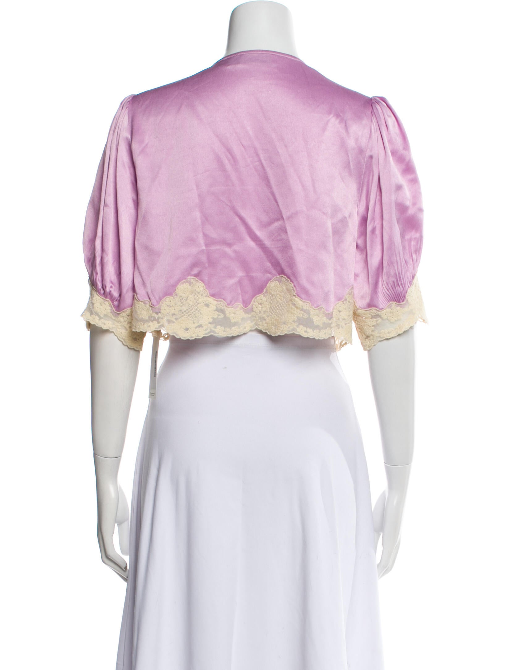 RIXO Printed V-Neck Crop Top