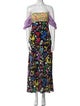 RIXO Silk Long Dress