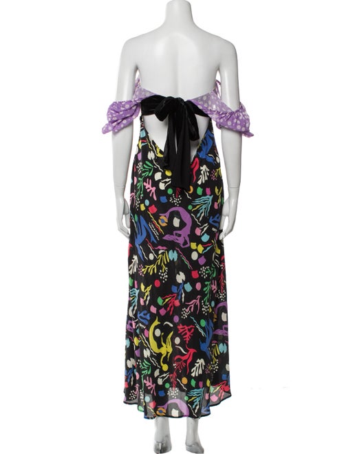 RIXO Silk Long Dress