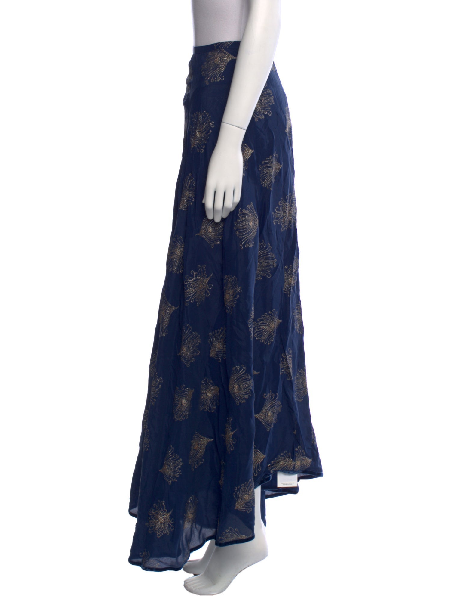 RIXO Printed Midi Length Skirt w/ Tags