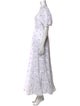 RIXO Floral Print Long Dress