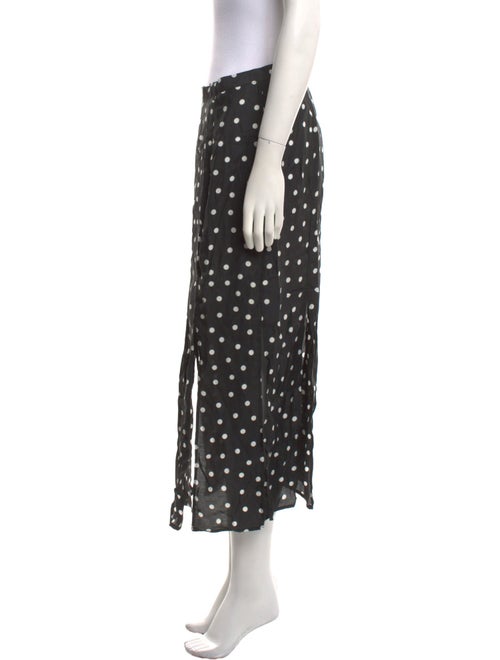 RIXO Silk Midi Length Skirt